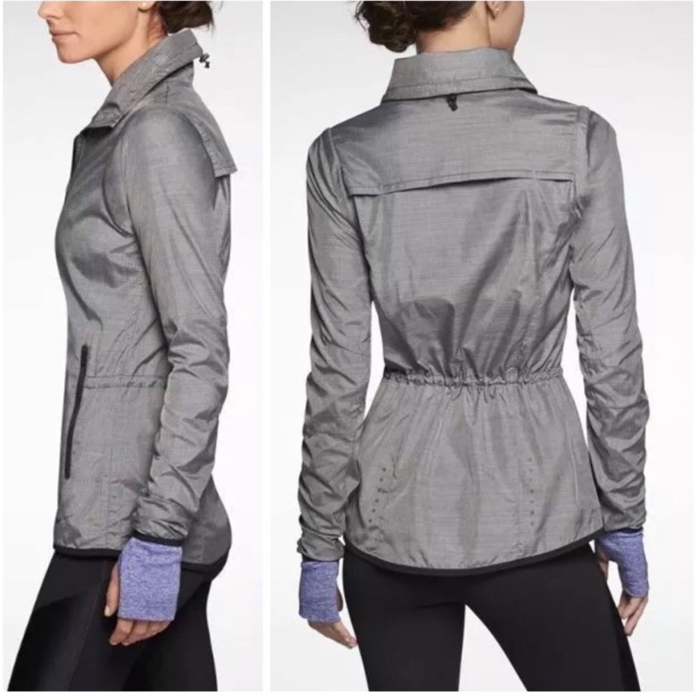 Gray Nike Running Jacket Lightweight Windbreaker - image 1